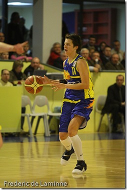 Namur, 20/12/2007 Dexia Namur contre Kosit 2013 Kosice en 1/16 de finales de l'Euroleague de Basket féminin (groupe C)
