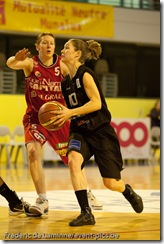 Namur, Belgium - January 27, 2011 : Dexia Namur Capitale - Sint-Katelijne-Waver during the 1/4 final game of the Woman's basket Belgium Cup.