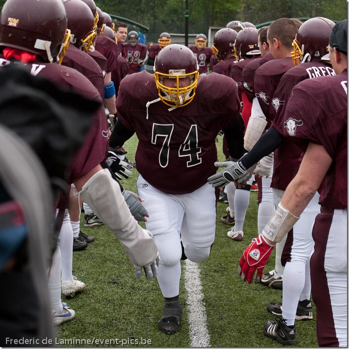 May 29, 2010; Brussels, Belgium. Belgian Bowl XXIII : Brussels Tigers - West-Vlaanderen Tribes. The Tribes won their 5th Belgian Bowl in a row, by 36 - 6.